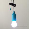 Hot selling multi-color long cord bulb shaped LED tent light for camping